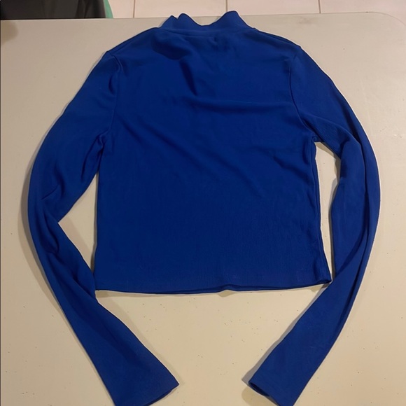 Revamped Cobalt Blue Ribbed Top - Picture 3 of 4
